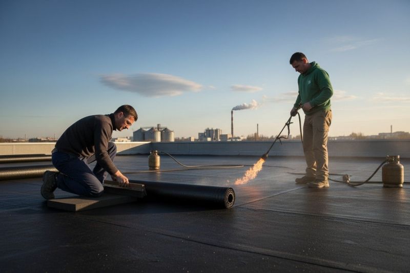 Tar Roof Installation detail